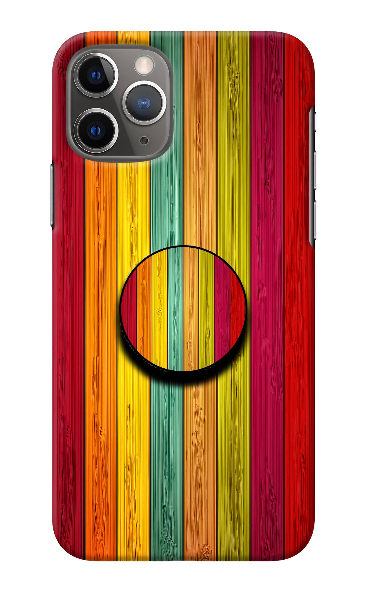 Multicolor Wooden iPhone 11 Pro Max Pop Case