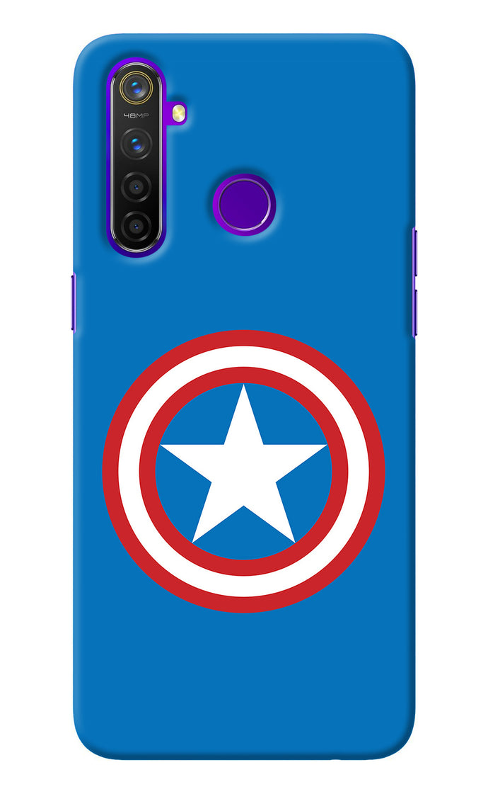 Captain America Logo Realme 5 Pro Back Cover
