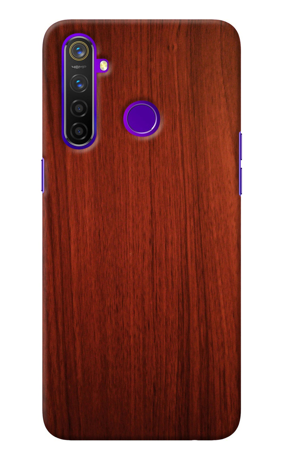 Wooden Plain Pattern Realme 5 Pro Back Cover