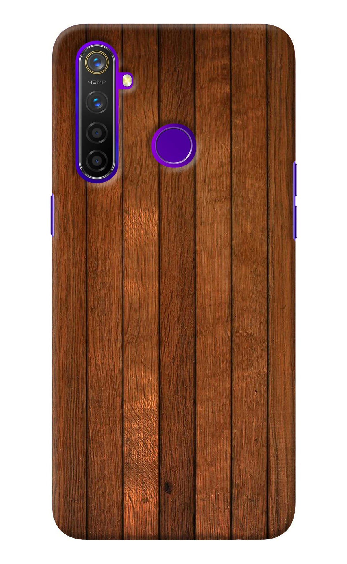 Wooden Artwork Bands Realme 5 Pro Back Cover