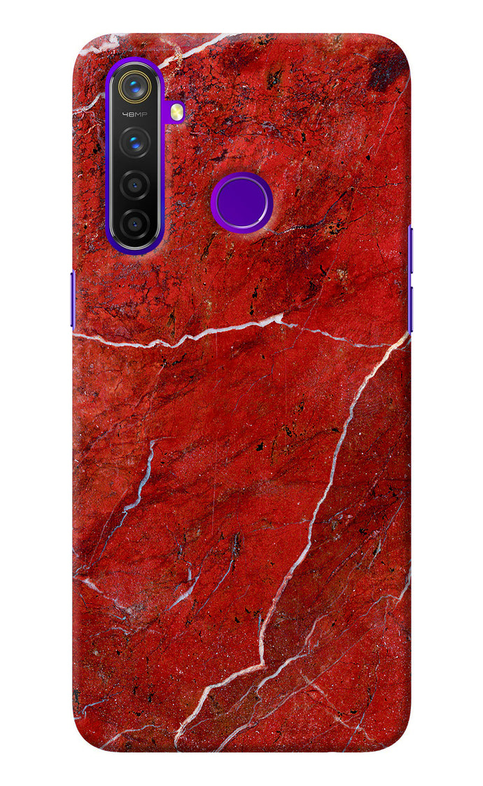 Red Marble Design Realme 5 Pro Back Cover