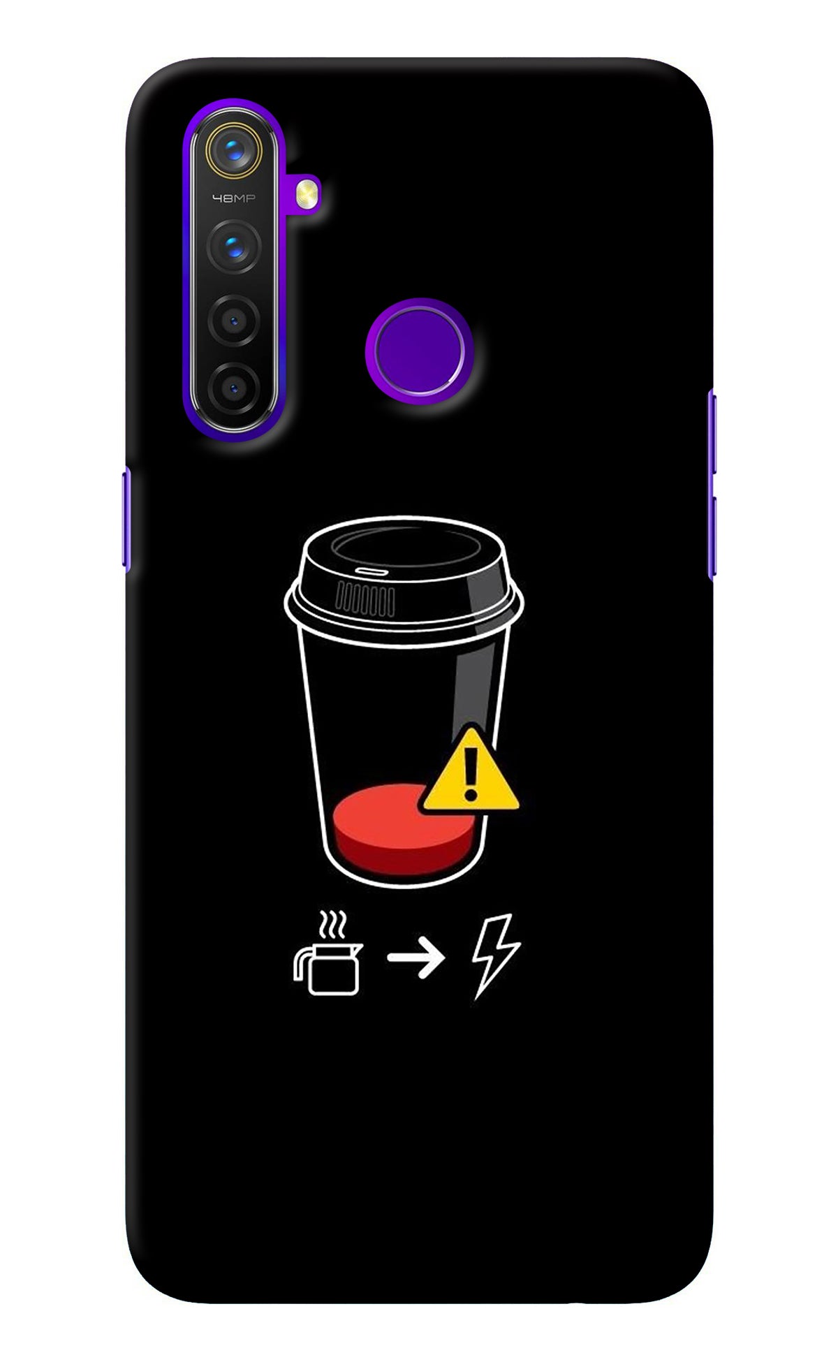 Coffee Realme 5 Pro Back Cover