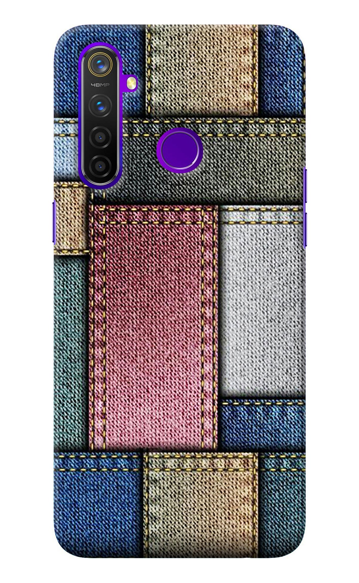 Multicolor Jeans Realme 5 Pro Back Cover