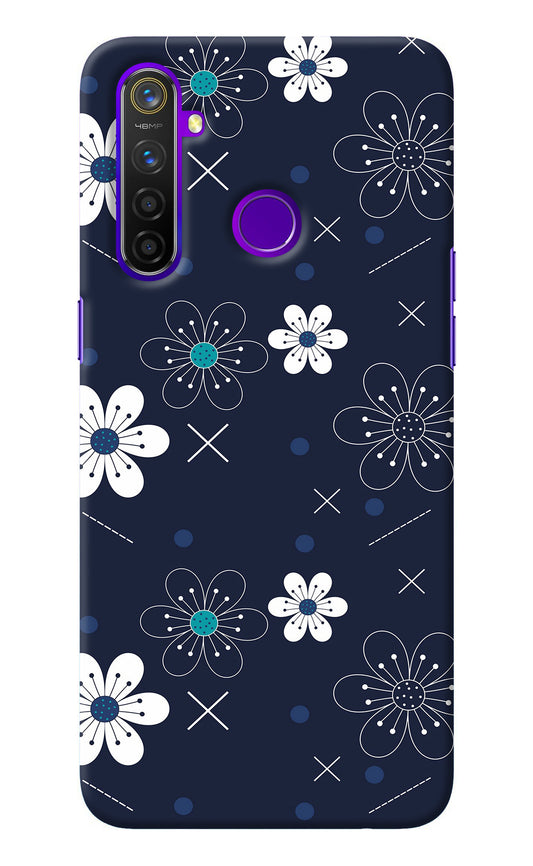 Flowers Realme 5 Pro Back Cover