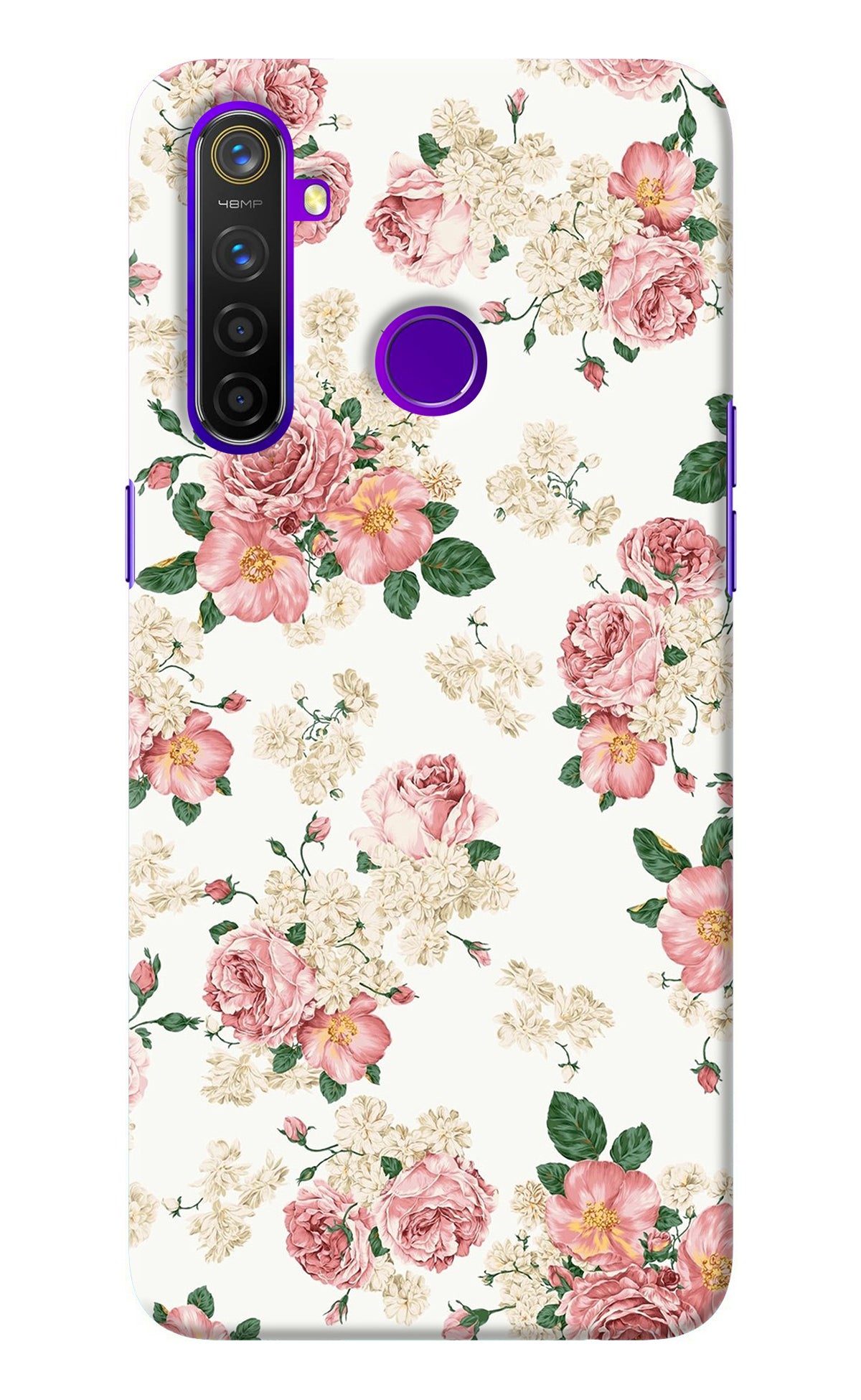 Flowers Realme 5 Pro Back Cover