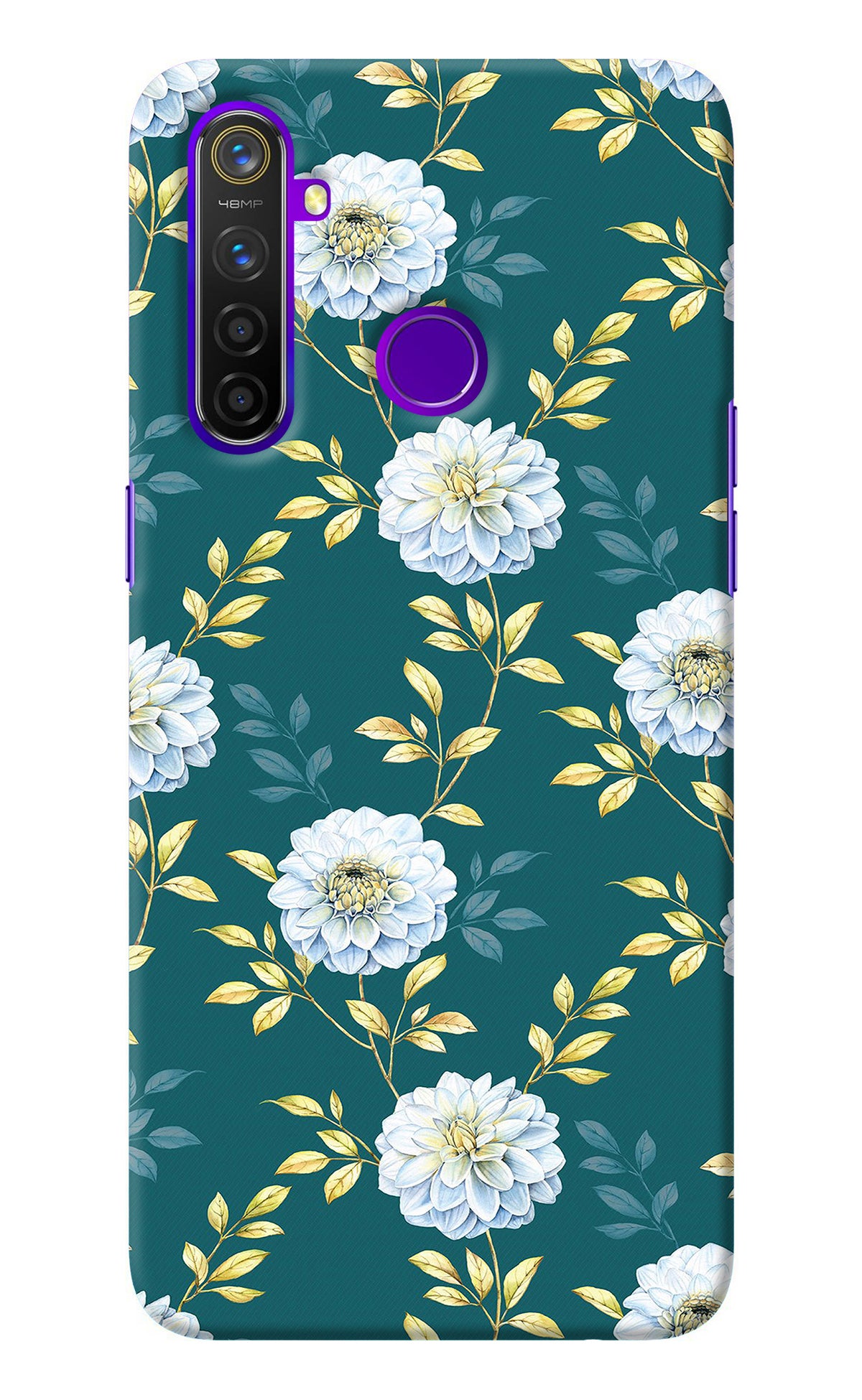 Flowers Realme 5 Pro Back Cover