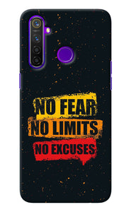 No Fear No Limits No Excuse Realme 5 Pro Back Cover