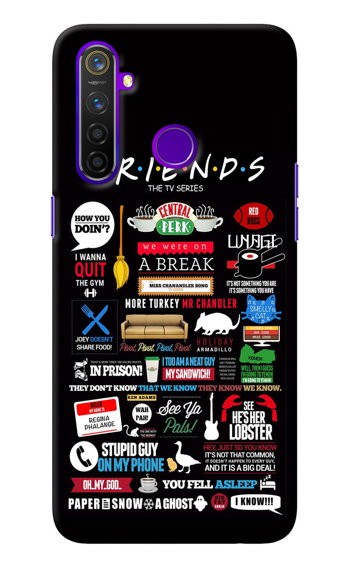 FRIENDS Realme 5 Pro Back Cover