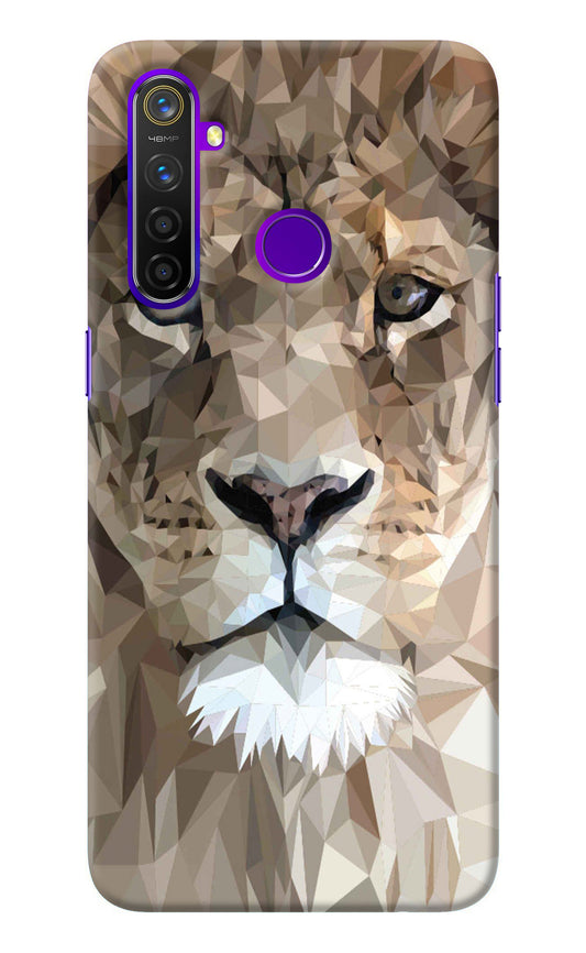 Lion Art Realme 5 Pro Back Cover