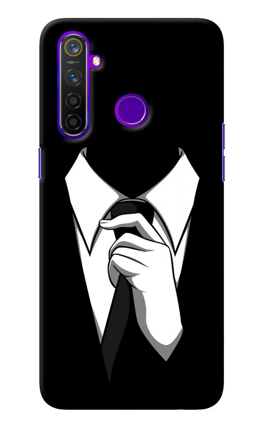 Black Tie Realme 5 Pro Back Cover