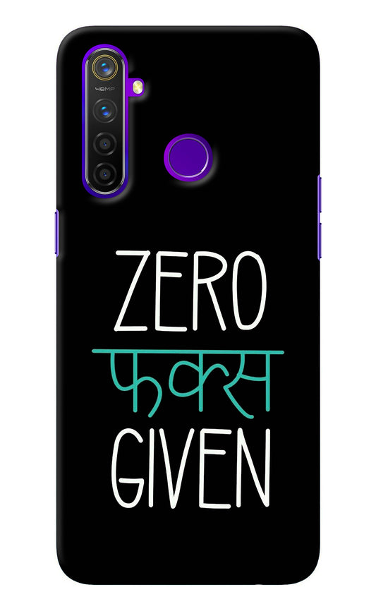 Zero Fucks Given Realme 5 Pro Back Cover