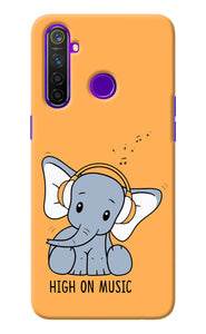 High On Music Realme 5 Pro Back Cover