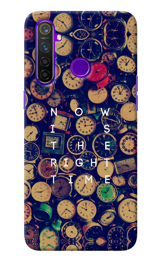 Now is the Right Time Quote Realme 5 Pro Back Cover