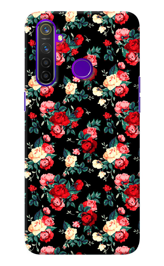 Rose Pattern Realme 5 Pro Back Cover