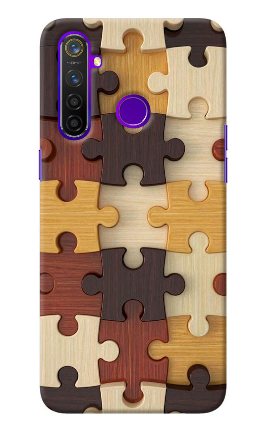 Wooden Puzzle Realme 5 Pro Back Cover