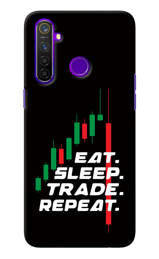 Eat Sleep Trade Repeat Realme 5 Pro Back Cover