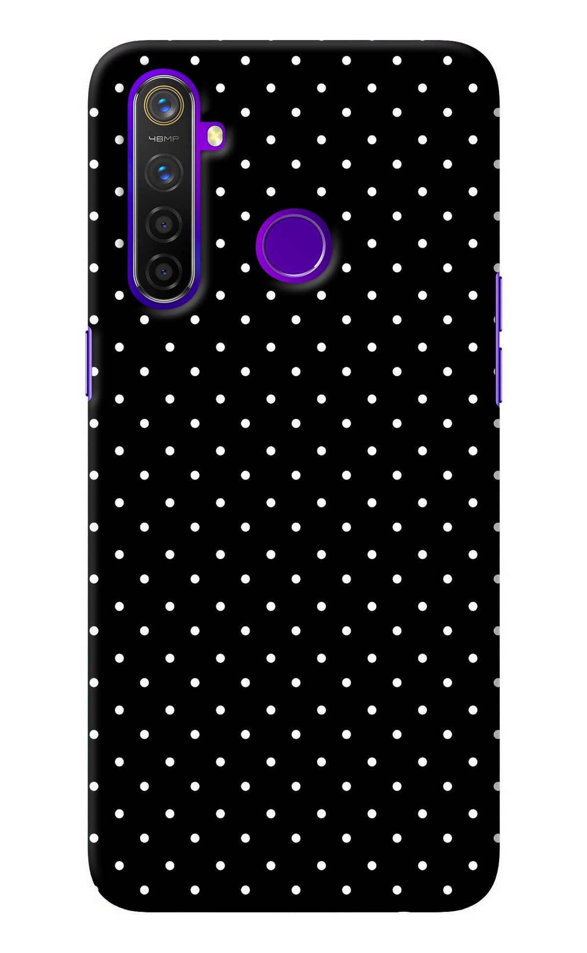 White Dots Realme 5 Pro Back Cover