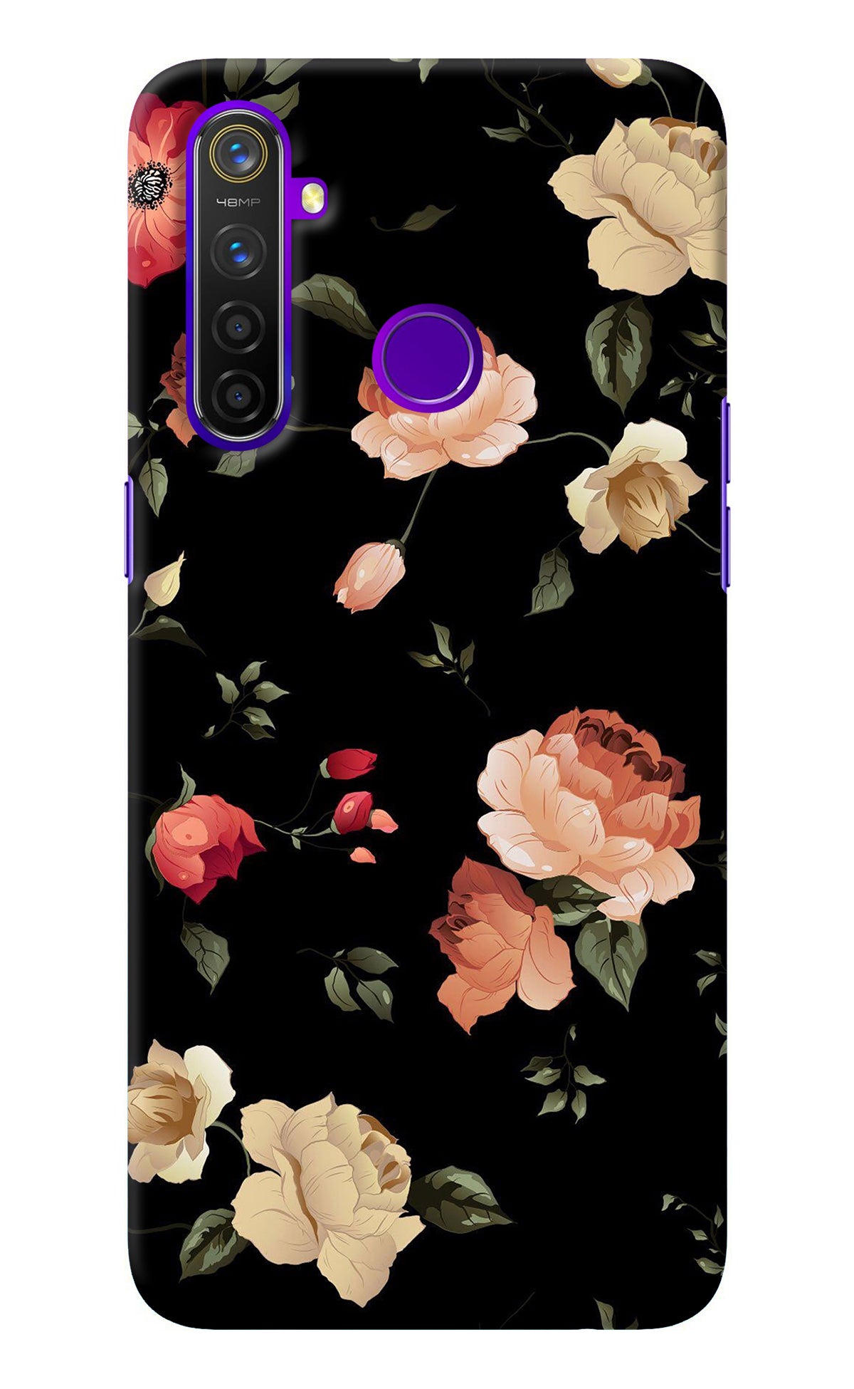 Flowers Realme 5 Pro Back Cover