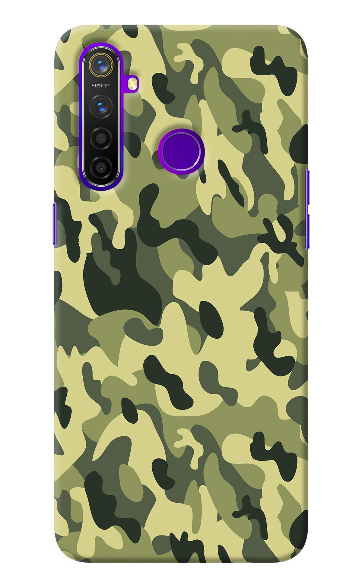 Camouflage Realme 5 Pro Back Cover