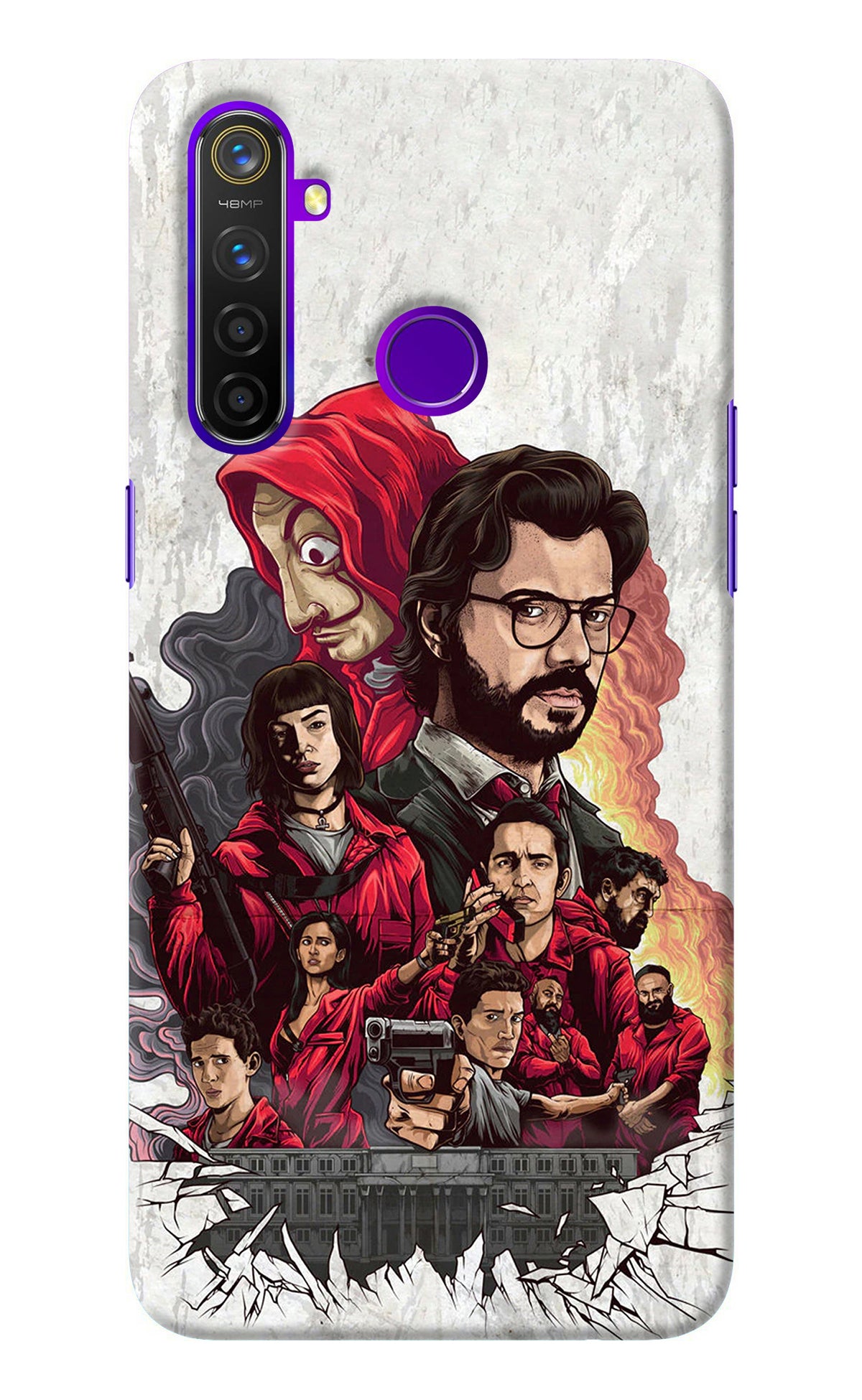 Money Heist Artwork Realme 5 Pro Back Cover