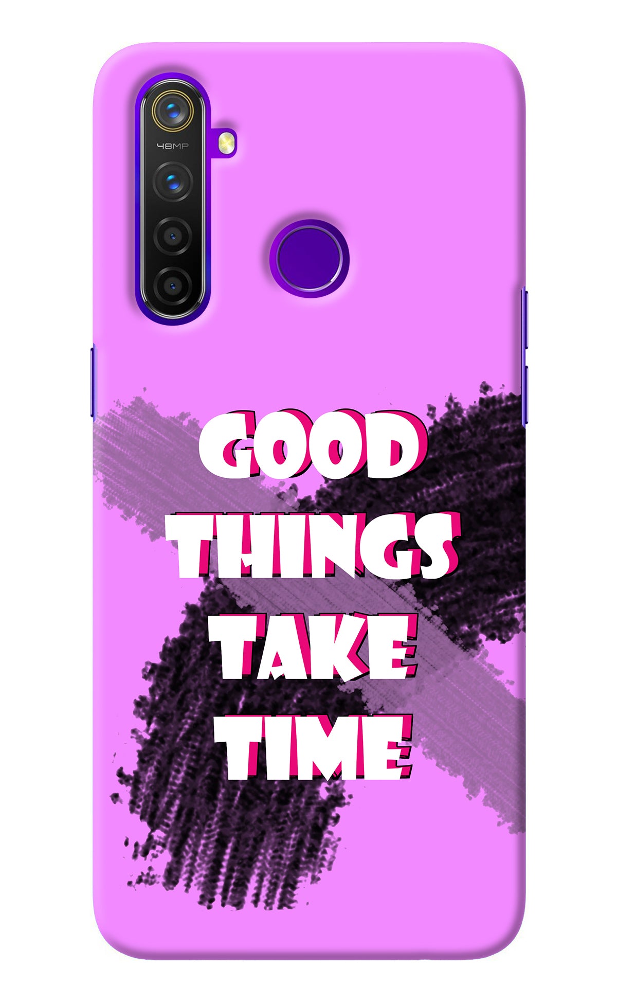 Good Things Take Time Realme 5 Pro Back Cover