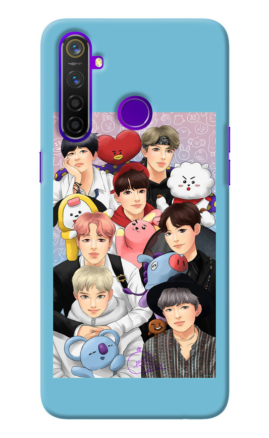 BTS with animals Realme 5 Pro Back Cover