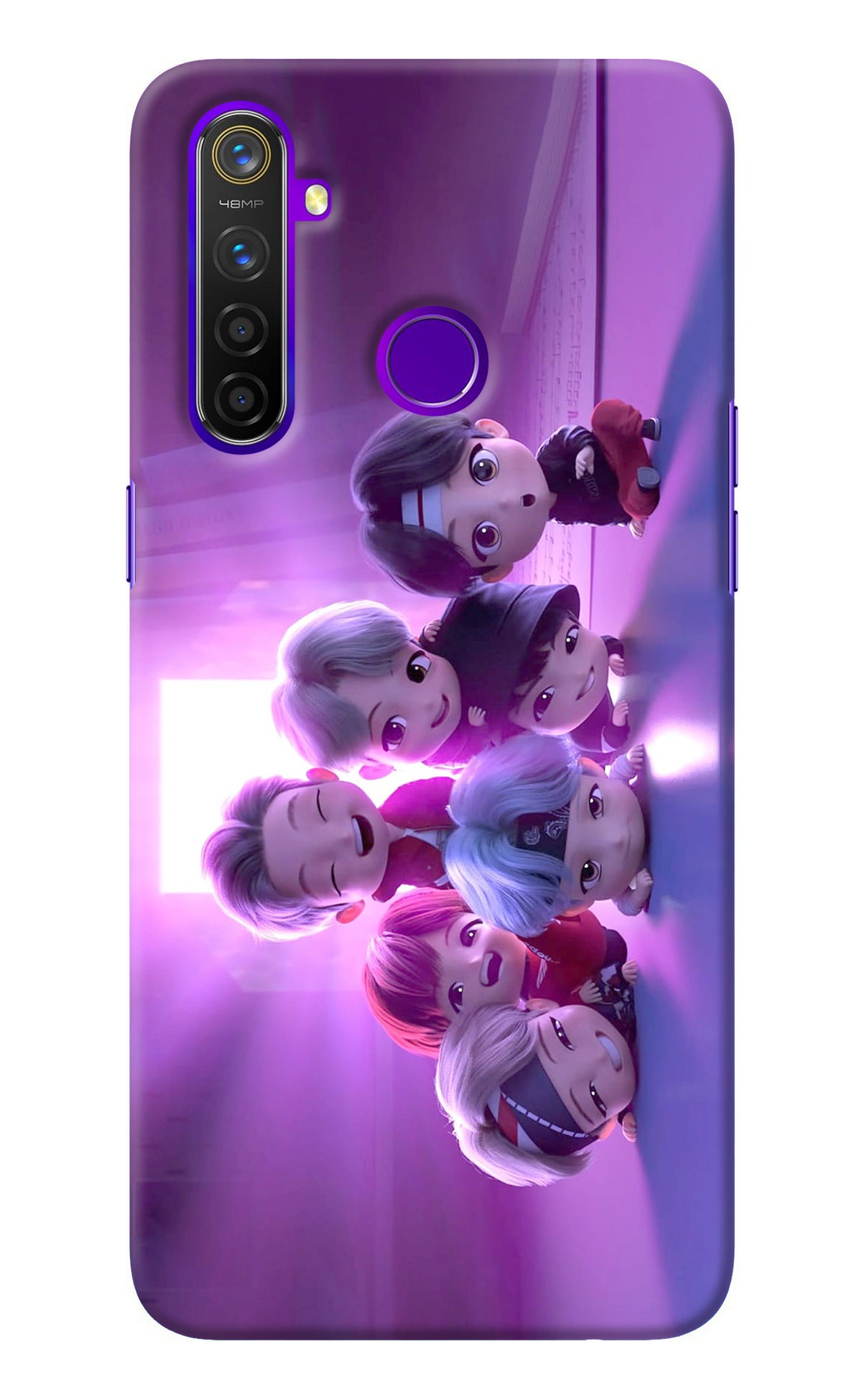 BTS Chibi Realme 5 Pro Back Cover