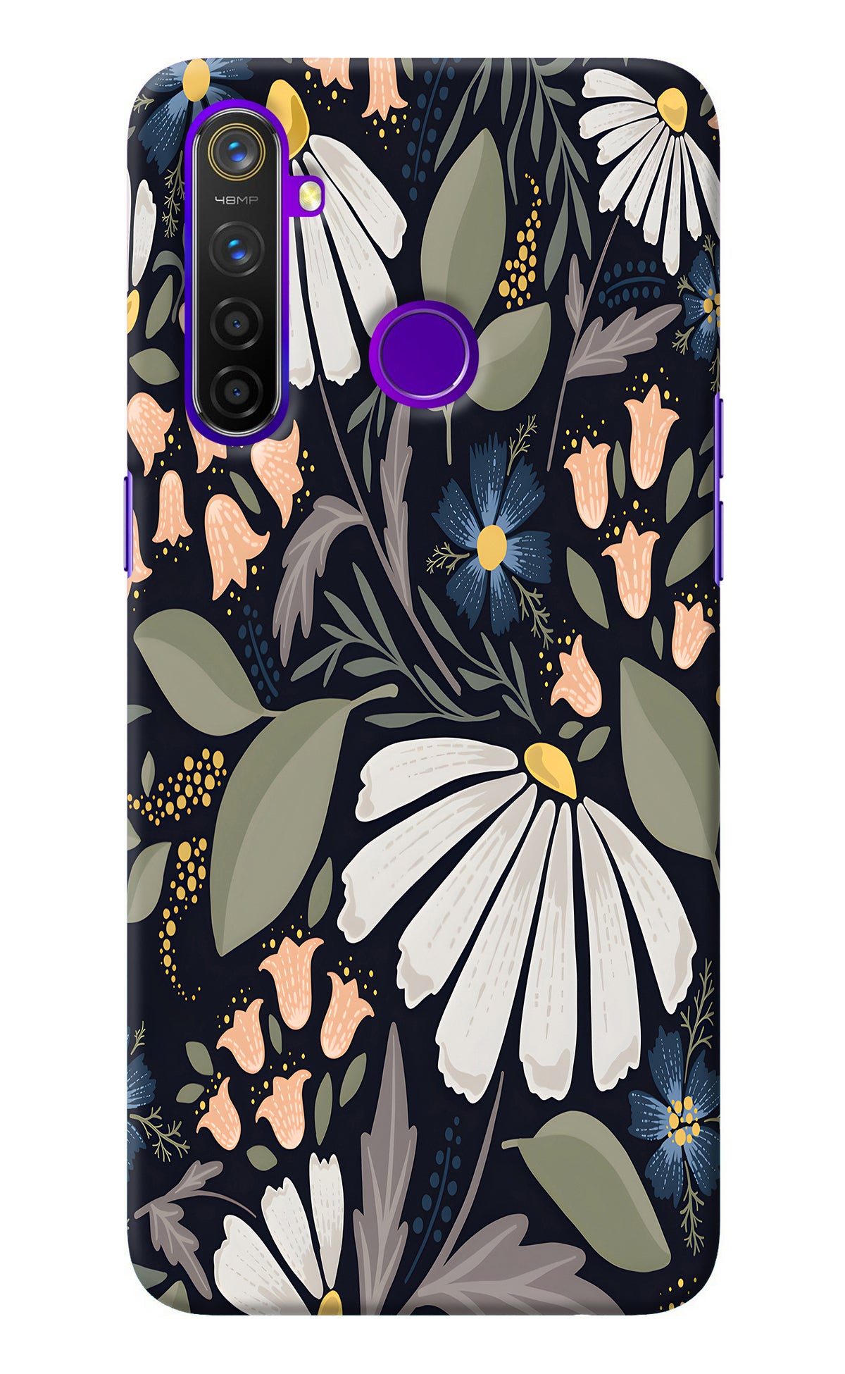 Flowers Art Realme 5 Pro Back Cover