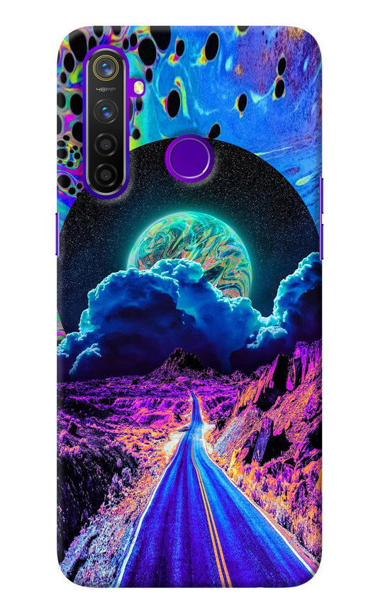 Psychedelic Painting Realme 5 Pro Back Cover