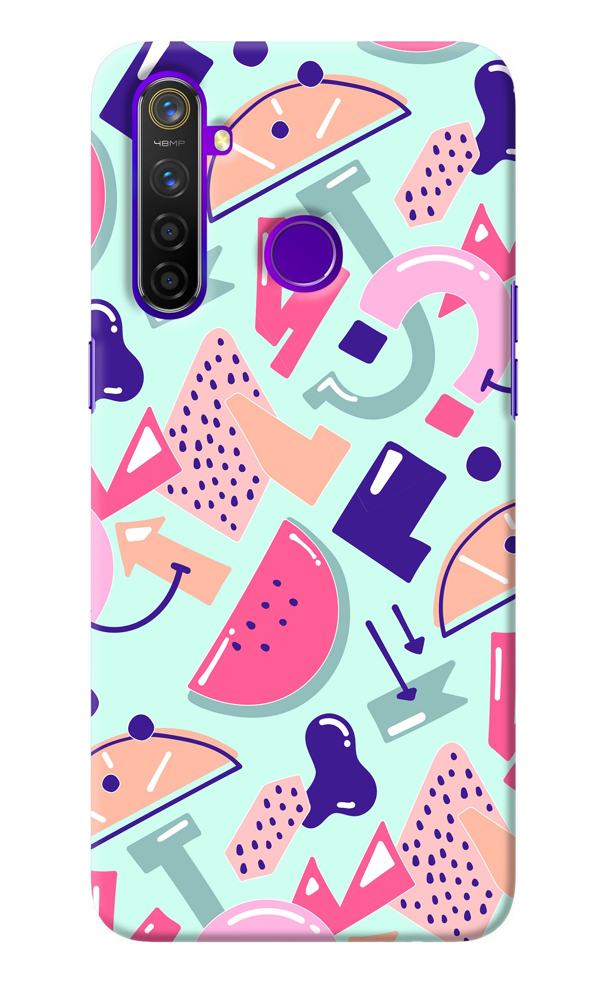 Doodle Pattern Realme 5 Pro Back Cover