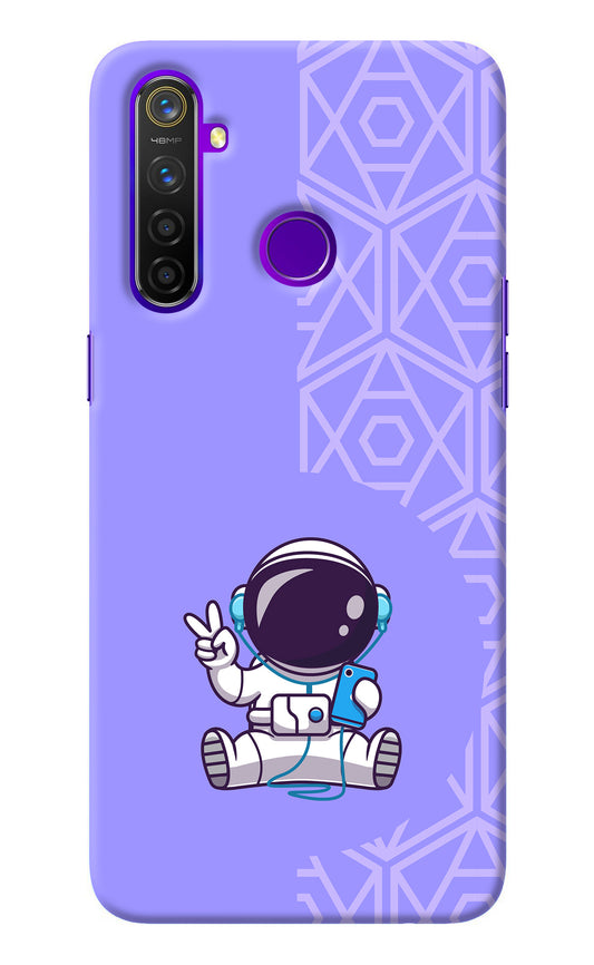 Cute Astronaut Chilling Realme 5 Pro Back Cover