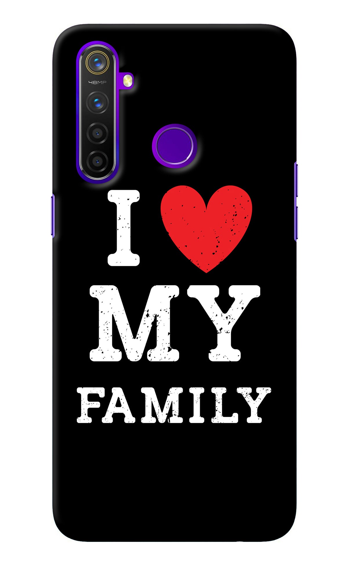 I Love My Family Realme 5 Pro Back Cover