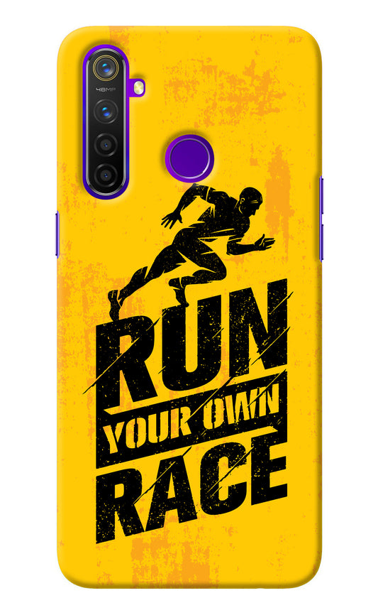 Run Your Own Race Realme 5 Pro Back Cover