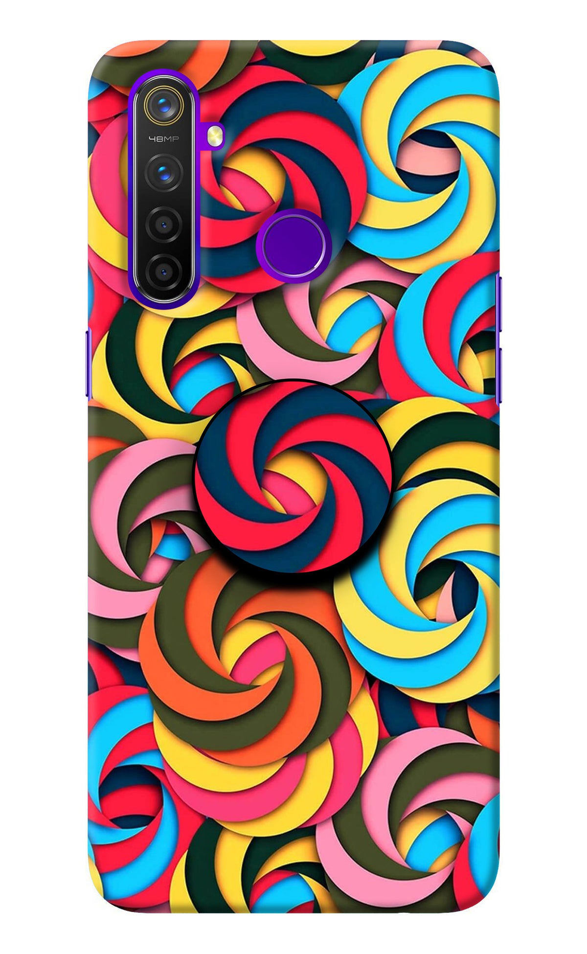 Spiral Pattern Realme 5 Pro Pop Case