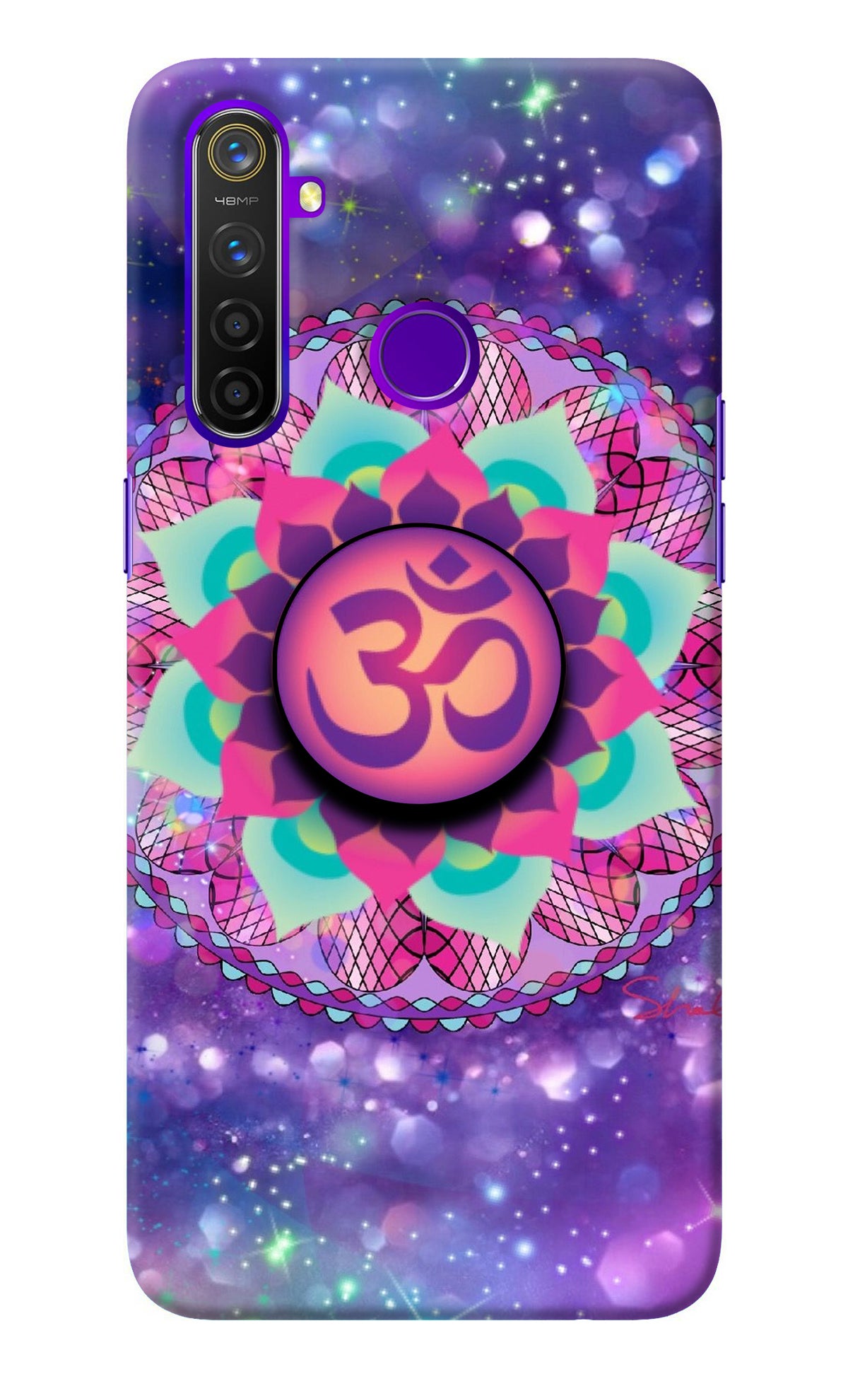 Om Purple Realme 5 Pro Pop Case