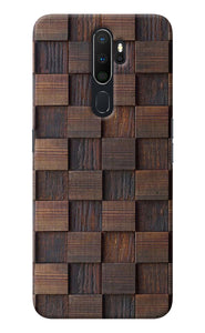 Wooden Cube Design Oppo A5 2020/A9 2020 Back Cover