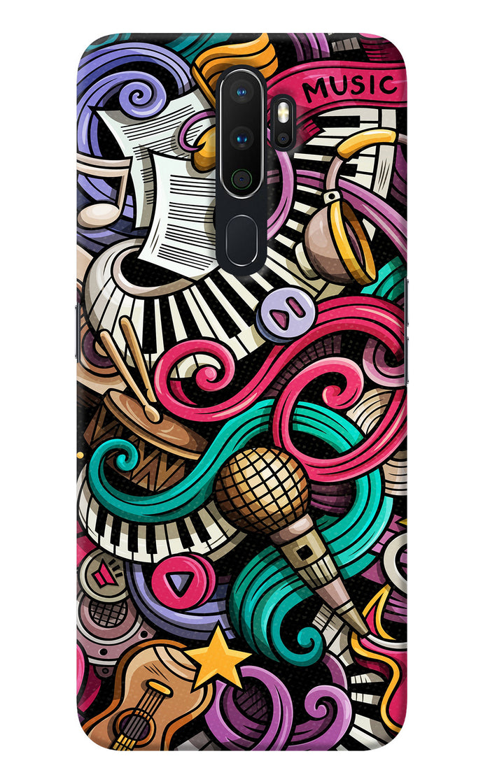 Music Abstract Oppo A5 2020/A9 2020 Back Cover
