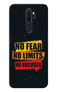 No Fear No Limits No Excuse Oppo A5 2020/A9 2020 Back Cover