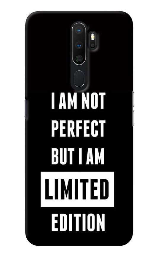 I Am Not Perfect But I Am Limited Edition Oppo A5 2020/A9 2020 Back Cover