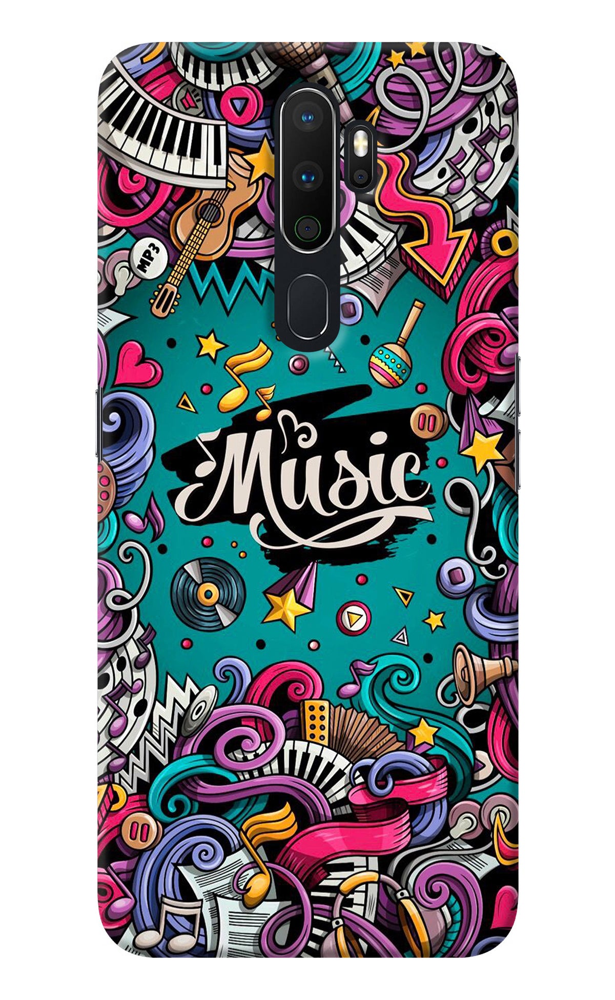 Music Graffiti Oppo A5 2020/A9 2020 Back Cover