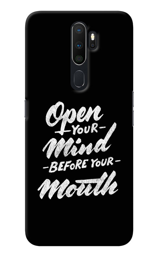 Open Your Mind Before Your Mouth Oppo A5 2020/A9 2020 Back Cover