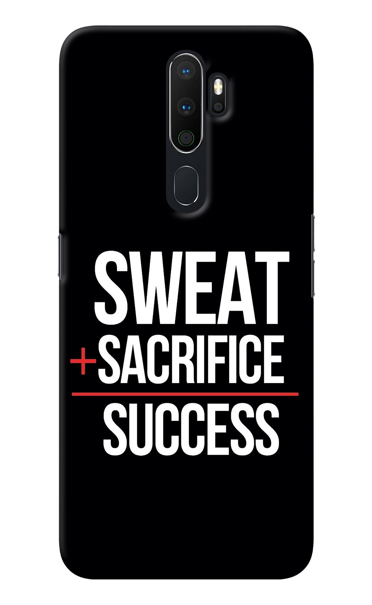 Sweat Sacrifice Success Oppo A5 2020/A9 2020 Back Cover