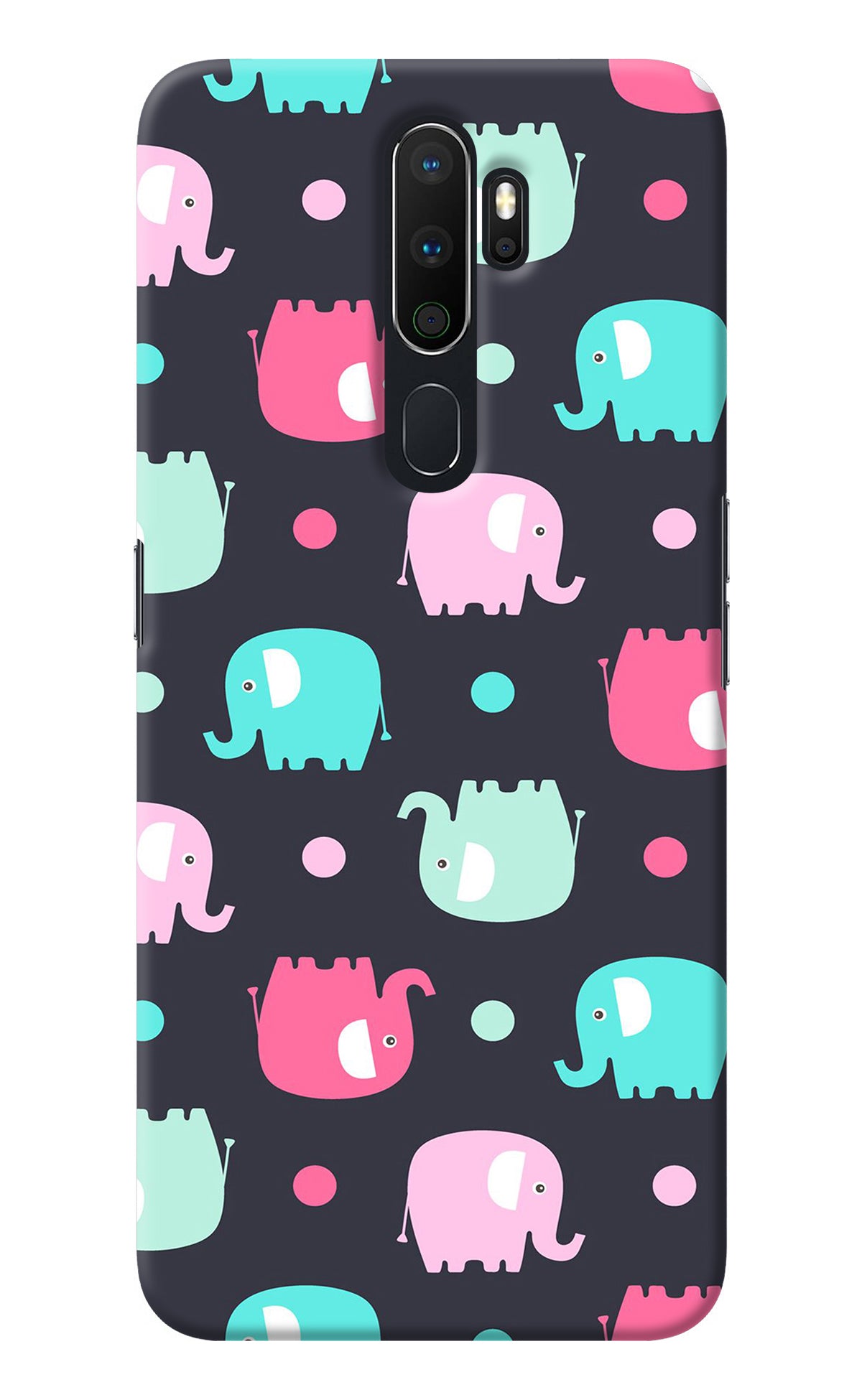 Elephants Oppo A5 2020/A9 2020 Back Cover