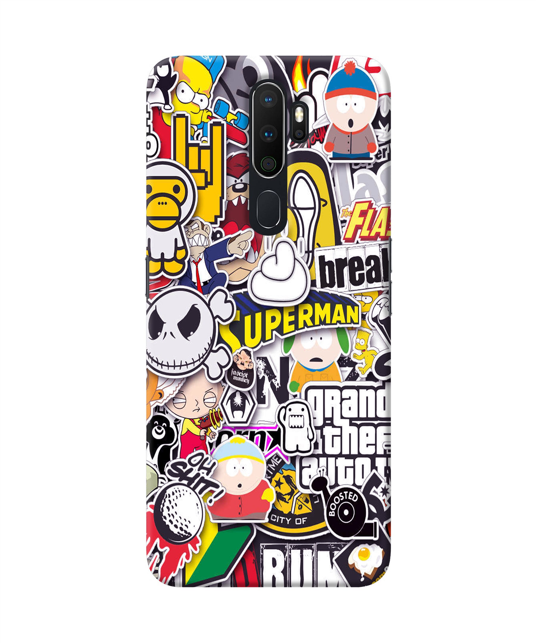 Sticker Bomb Oppo A5 2020/A9 2020 Back Cover