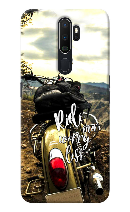Ride More Worry Less Oppo A5 2020/A9 2020 Back Cover