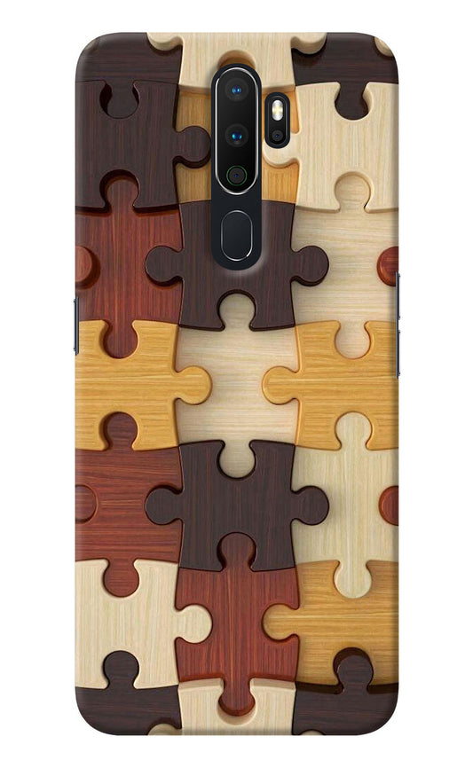 Wooden Puzzle Oppo A5 2020/A9 2020 Back Cover