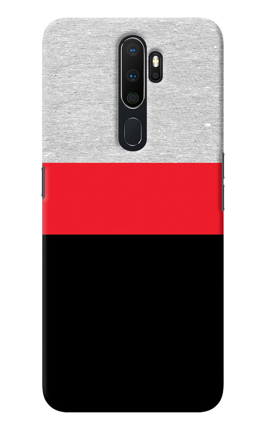 Tri Color Pattern Oppo A5 2020/A9 2020 Back Cover