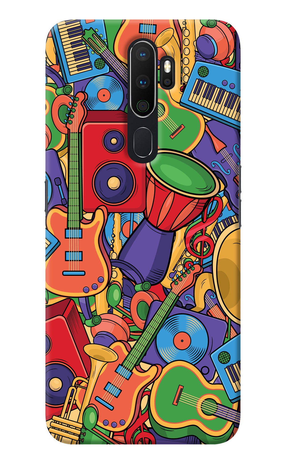 Music Instrument Doodle Oppo A5 2020/A9 2020 Back Cover