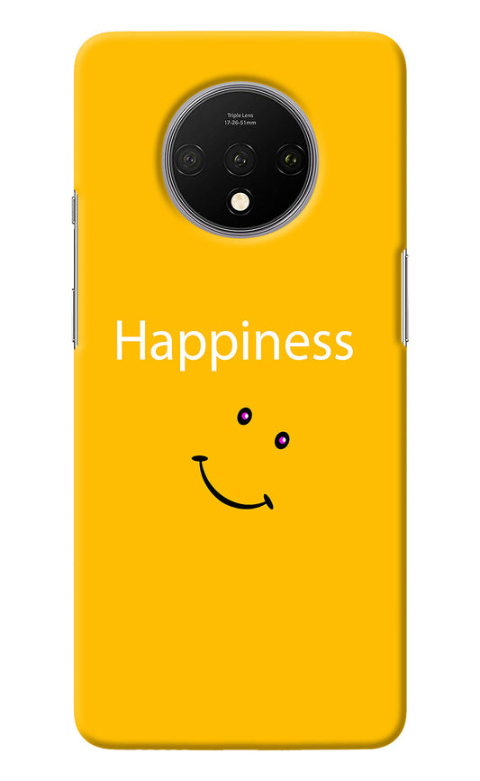 Happiness With Smiley Oneplus 7T Back Cover