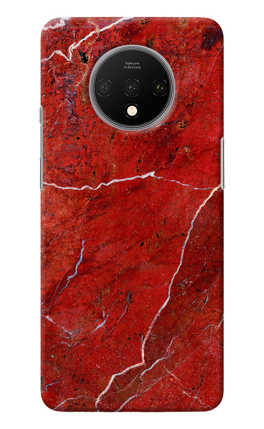 Red Marble Design Oneplus 7T Back Cover